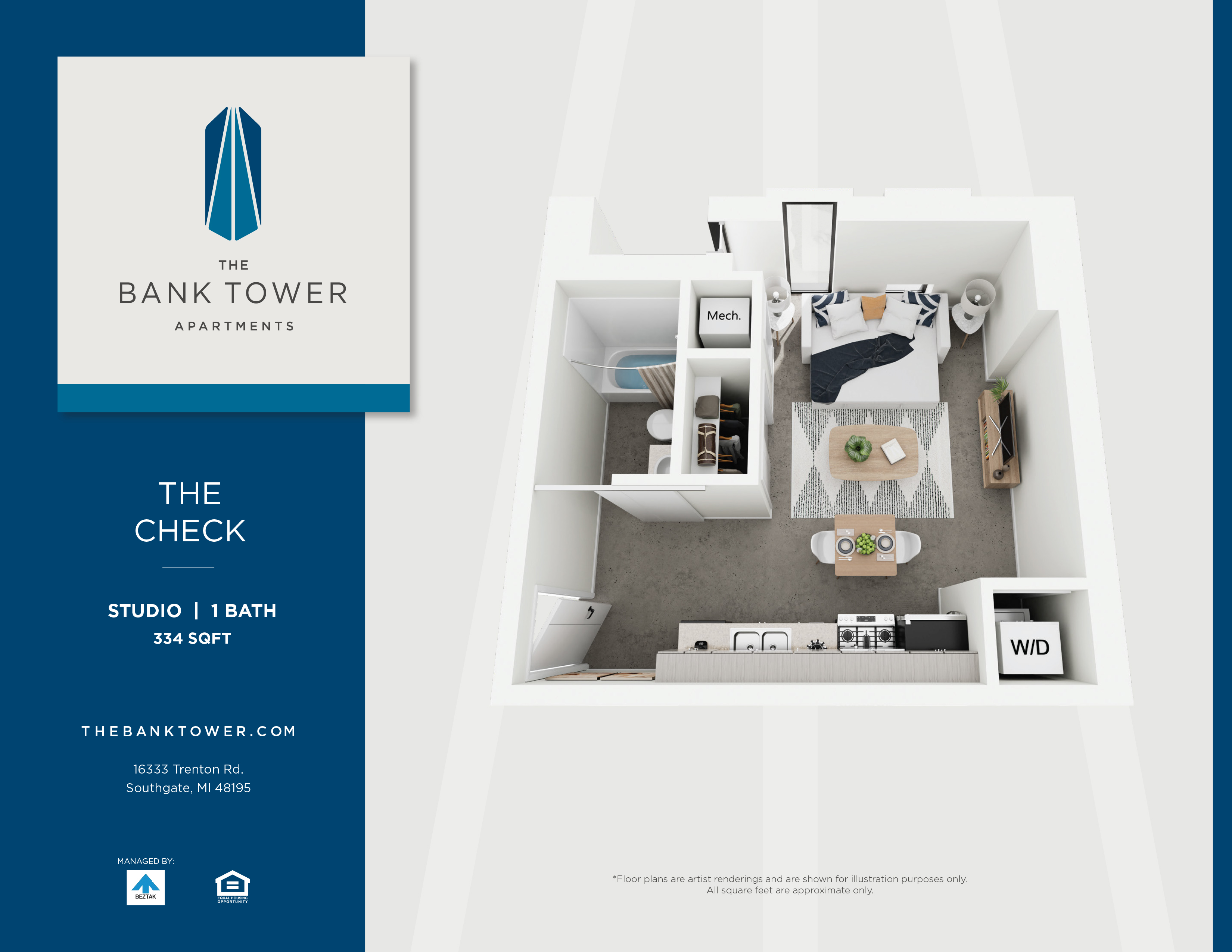 The Check floor plan